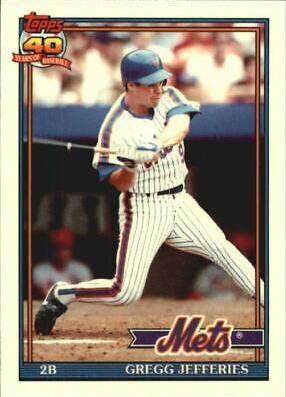 Gregg Jefferies #30 Baseball Cards 1991 Topps Tiffany