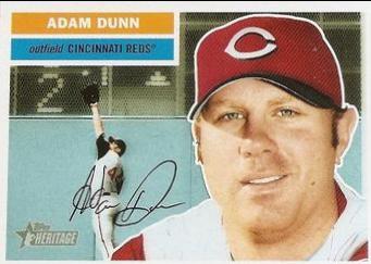 Adam Dunn #57 Baseball Cards 2005 Topps Heritage