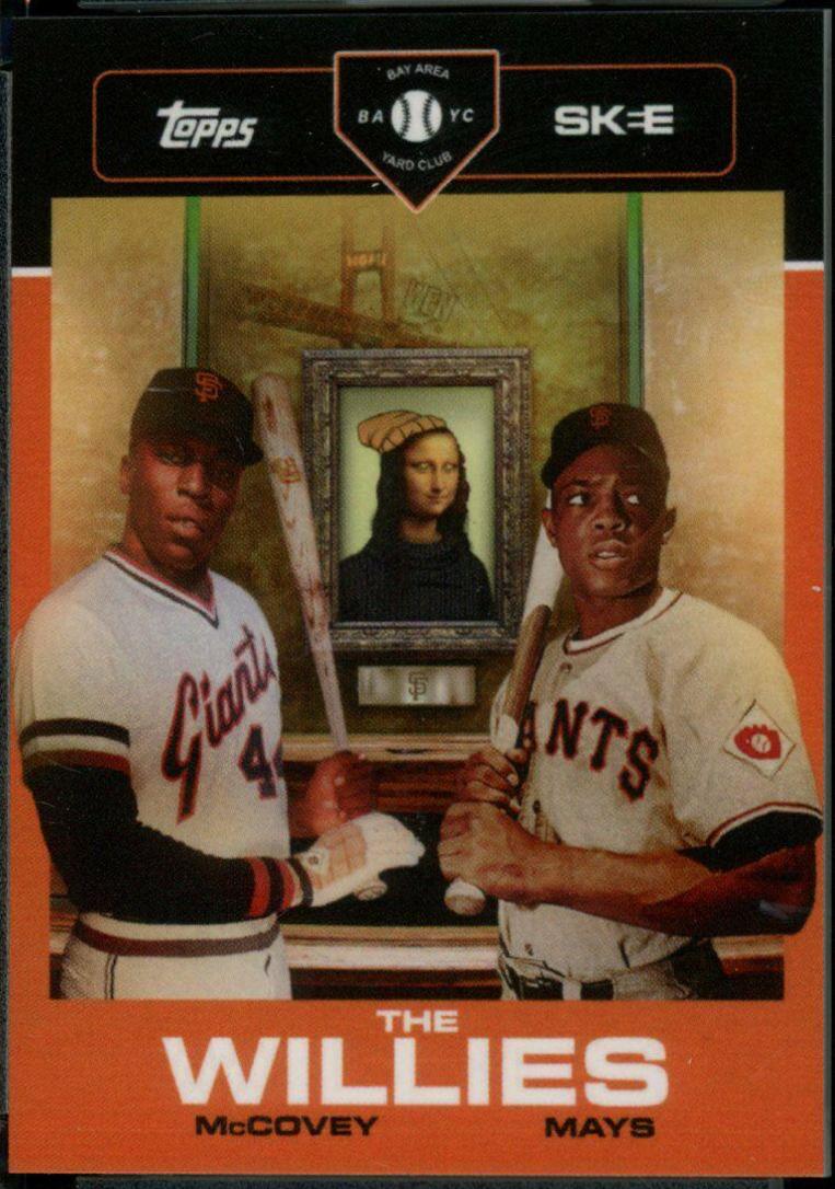 Willie McCovey, Willie Mays #688 Baseball Cards 2021 Topps Project 70