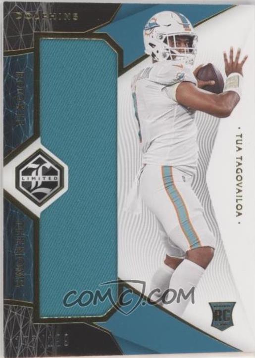 Tua Tagovailoa #RP-TT Football Cards 2020 Panini Limited Rookie Jumbo Jerseys
