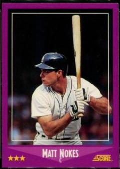 Matt Nokes #15 Baseball Cards 1988 Score