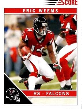 Eric Weems #12 Football Cards 2011 Panini Score