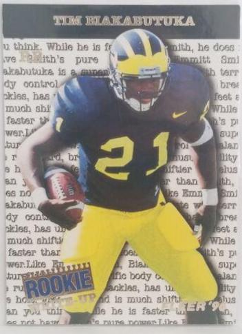 TIM BIAKABUTUKA #1 Football Cards 1996 Fleer Rookie Write Ups