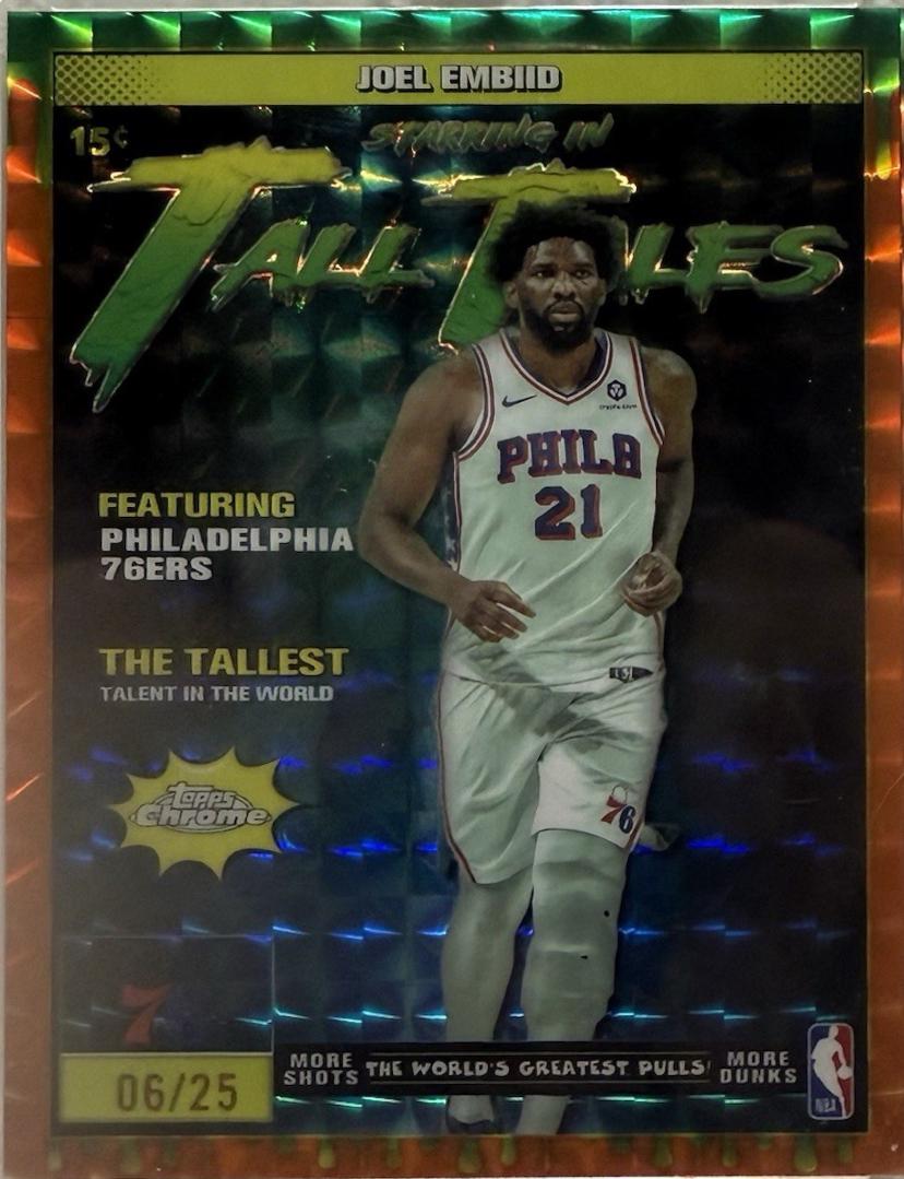 Joel Embiid [Refractor Orange Geometric] #TT-3