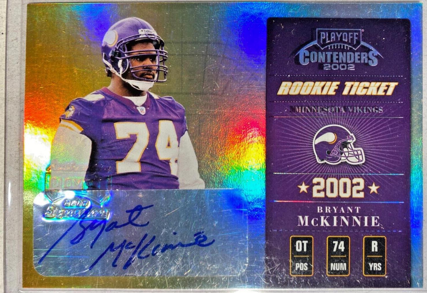 Bryant McKinnie #113 2002 Playoff Contenders Football