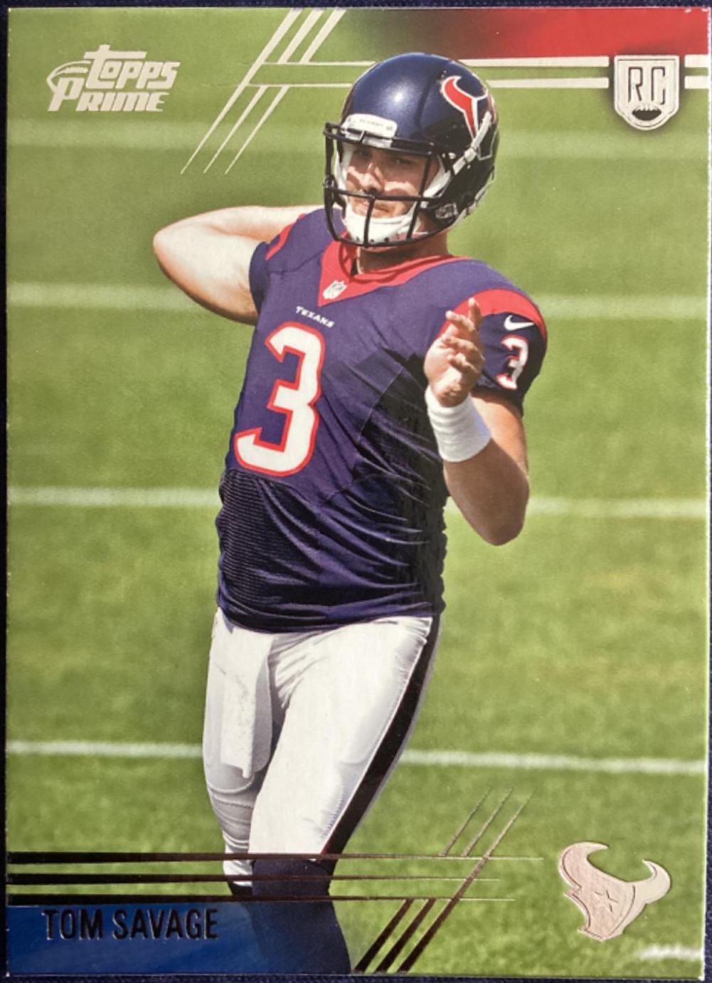 Tom Savage #133 Football Cards 2014 Topps Prime