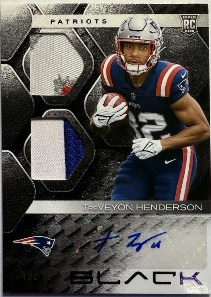 TreVeyon Henderson #38 Prices | 2025 Panini Black Rookie Patch