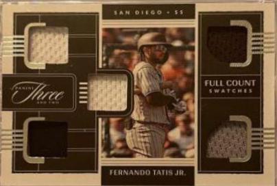 Fernando Tatis Jr. #FCS-FT Baseball Cards 2022 Panini Three and Two Full Count Swatches