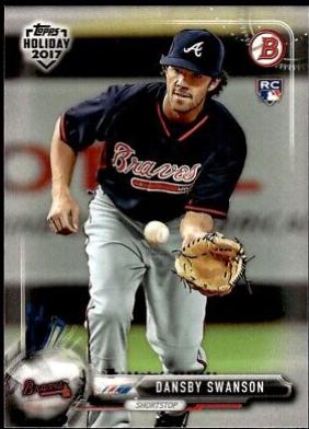 Dansby Swanson #TH-DS Baseball Cards 2017 Topps Holiday Bowman