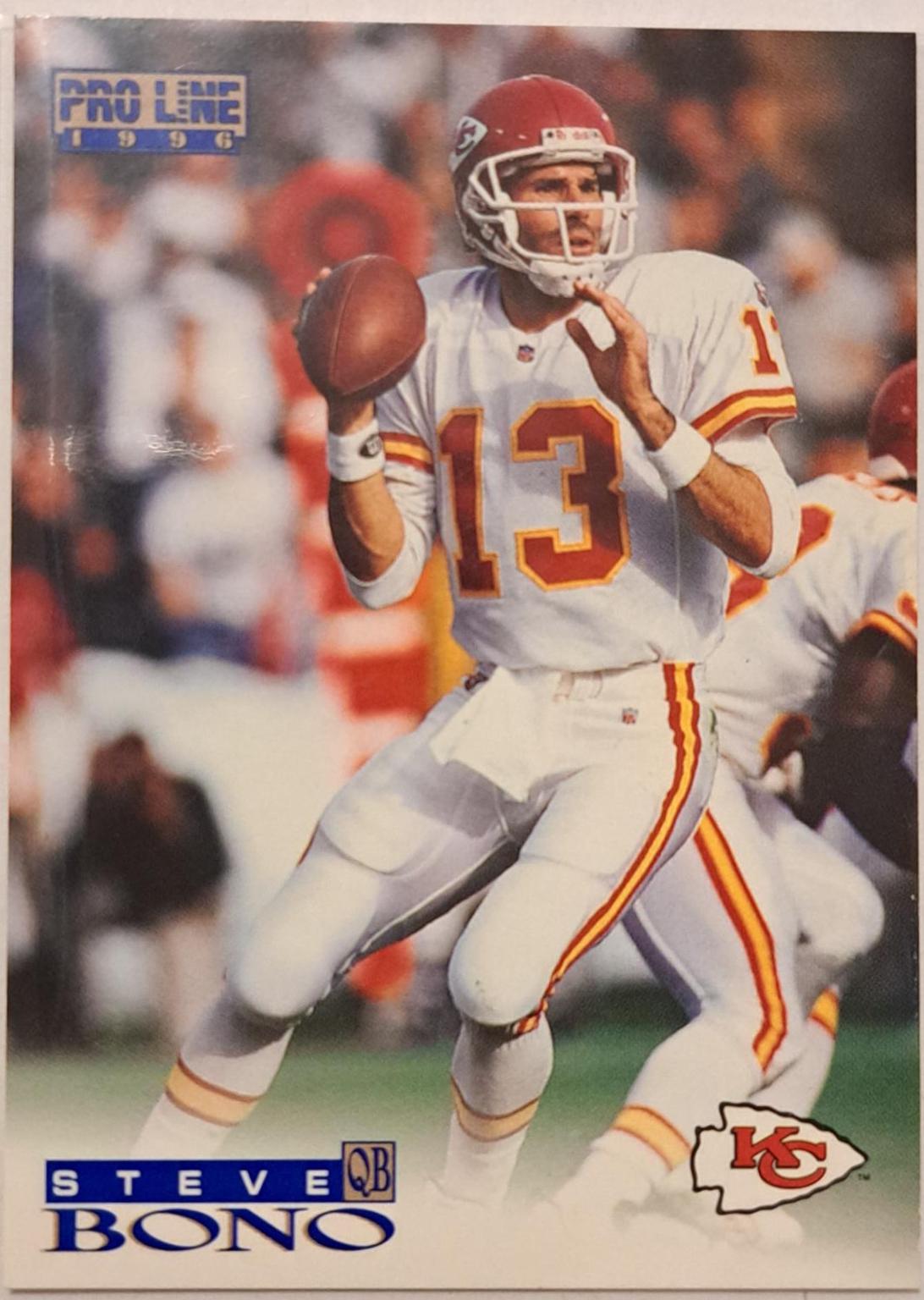 Steve Bono #10 Football Cards 1996 Pro Line