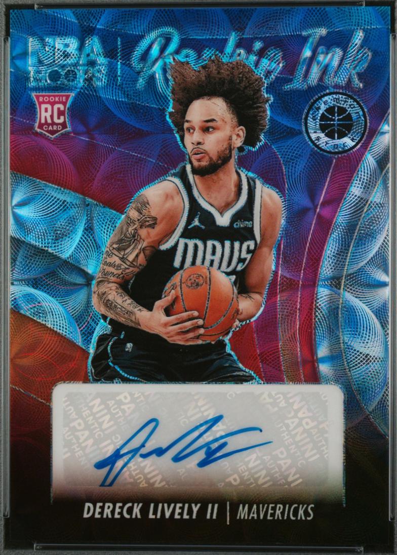 Dereck Lively II #2 Basketball Cards 2023 Panini Hoops Premium Stock Rookie Ink