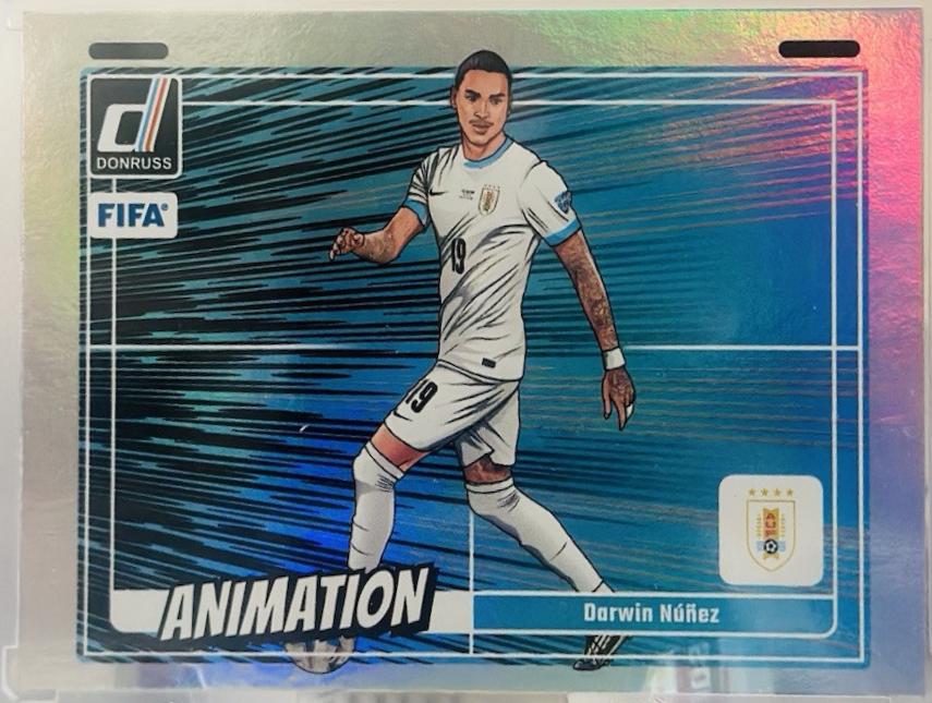 Darwin Nunez #8 Soccer Cards 2024 Panini Donruss Animation