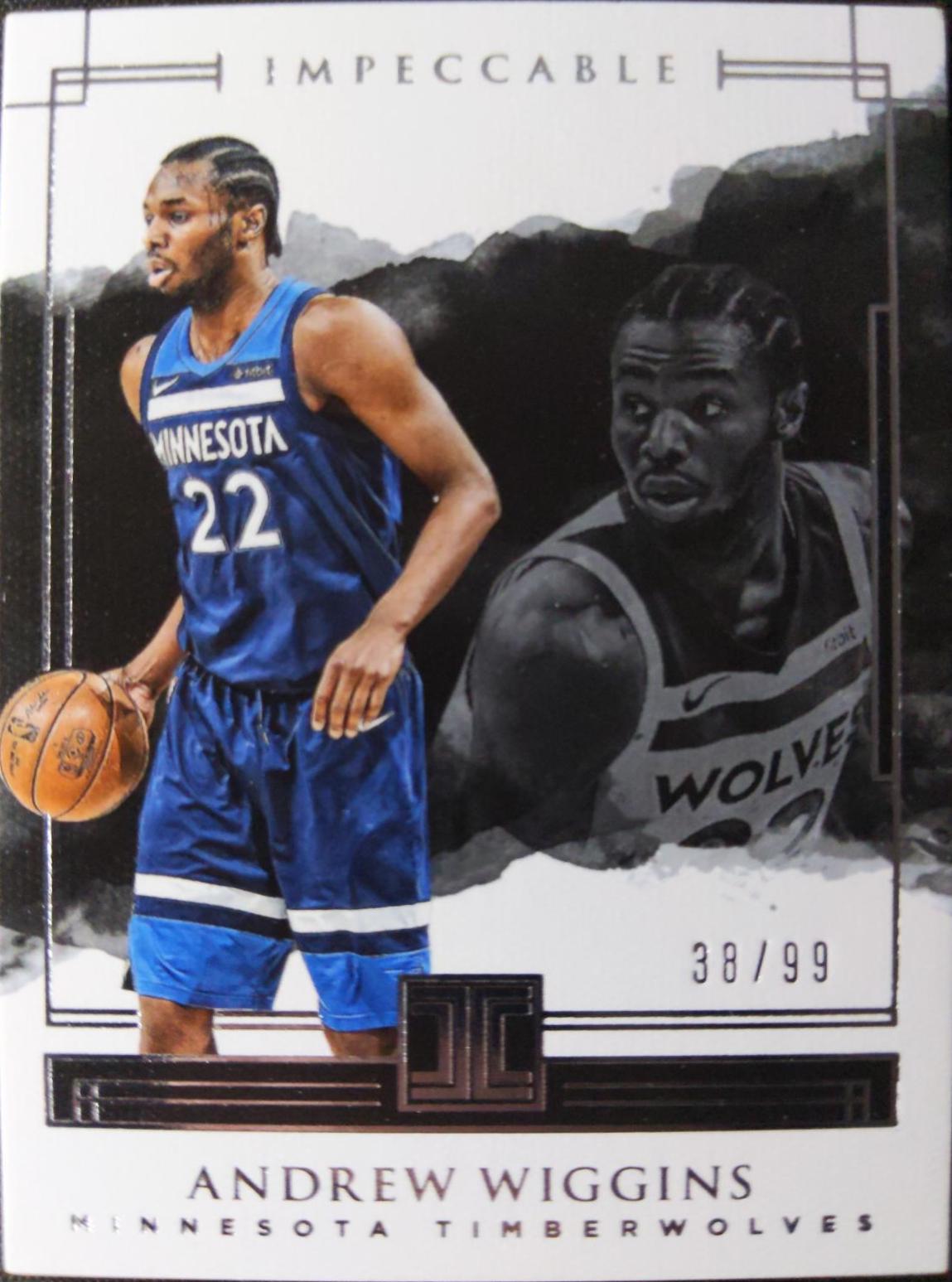 Andrew Wiggins #4 Basketball Cards 2017 Panini Impeccable
