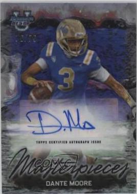 Dante Moore #BMA-DMO Football Cards 2023 Bowman's Best University Masterpieces Autographs