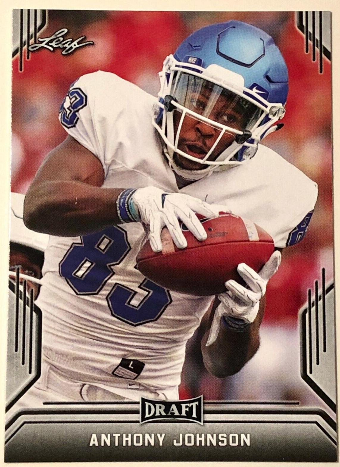 Anthony Johnson #3 Football Cards 2019 Leaf Draft