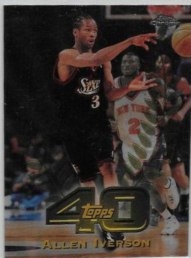 Allen Iverson #T22 Basketball Cards 1997 Topps Chrome Topps 40