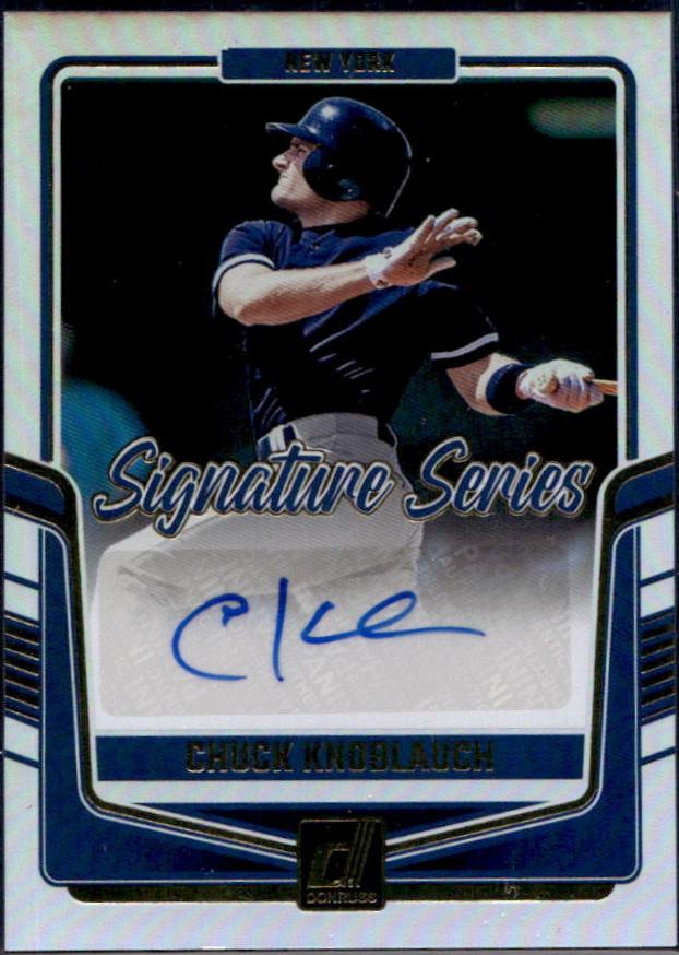 Chuck Knoblauch #SS-CK Baseball Cards 2024 Donruss Signature Series