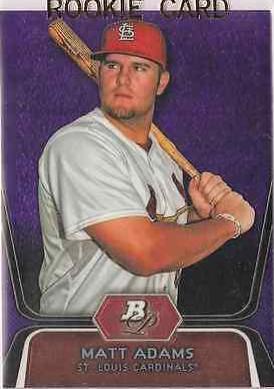 Matt Adams #BPP1 Baseball Cards 2012 Bowman Platinum Prospects