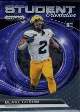 Blake Corum #SO-BC Football Cards 2024 Panini Prizm Draft Picks Student Orientation