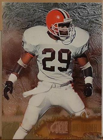 Eric Turner #12 Football Cards 1996 Fleer Metal