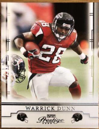 Warrick Dunn #5 Football Cards 2008 Playoff Prestige