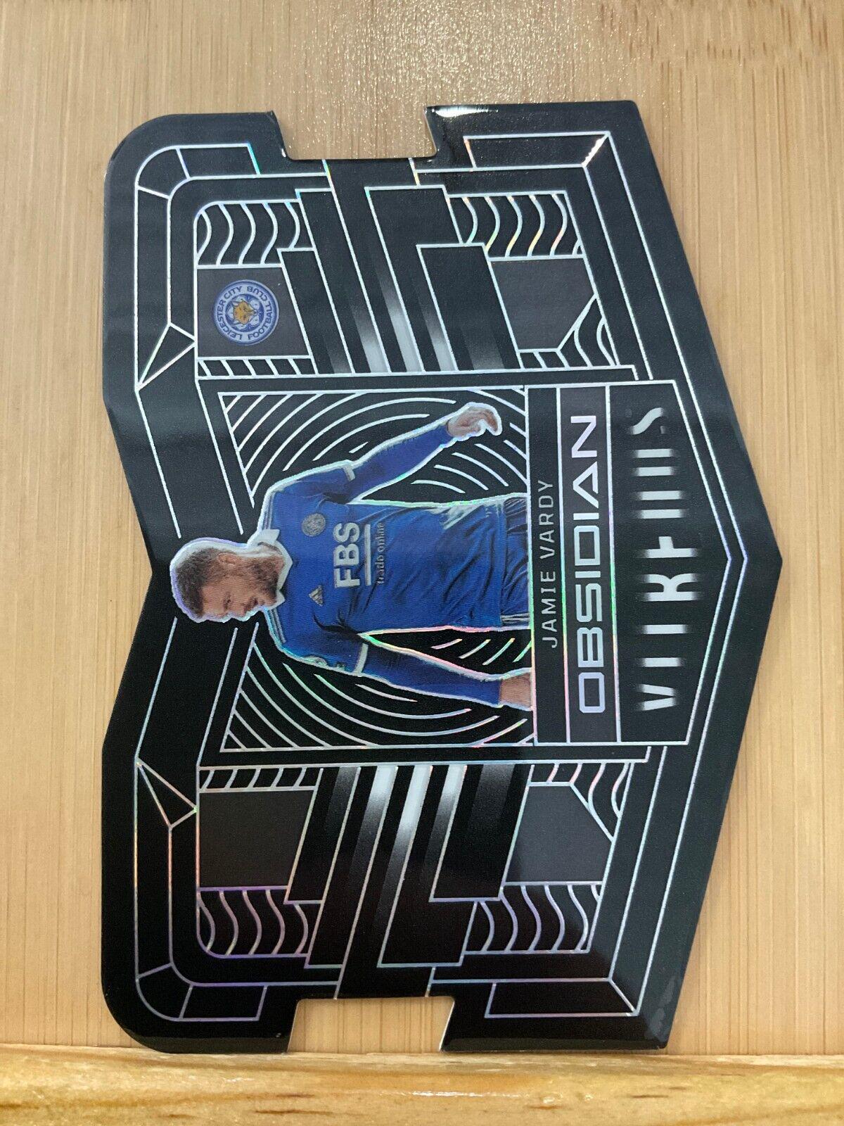 Jamie Vardy #10 Soccer Cards 2022 Panini Obsidian Vitreous