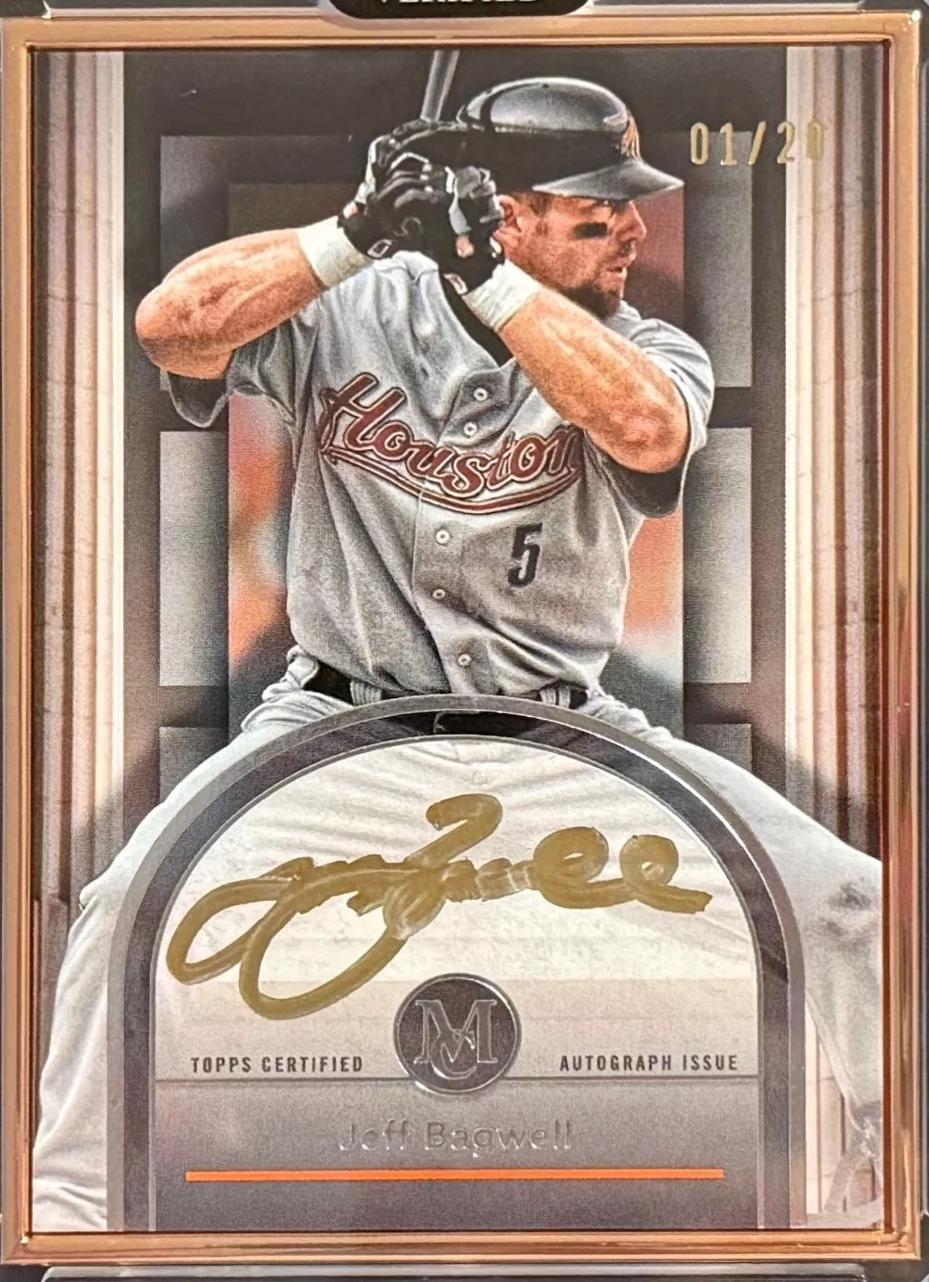 Jeff Bagwell #FMA-JBA Baseball Cards 2024 Topps Museum Collection Framed Autographs Patch