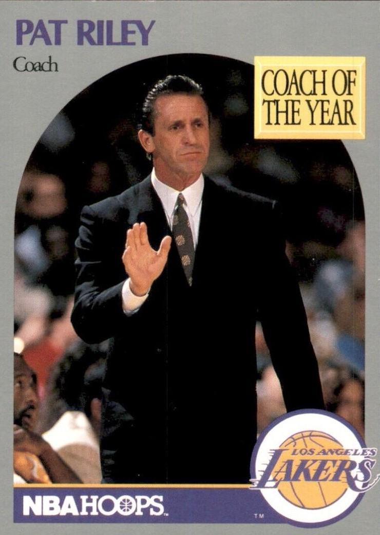 Pat Riley #317 Basketball Cards 1990 Hoops