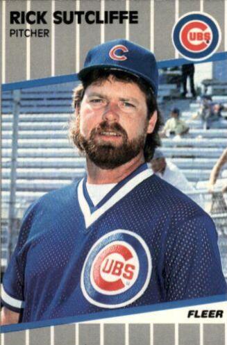 Rick Sutcliffe #439 Baseball Cards 1989 Fleer