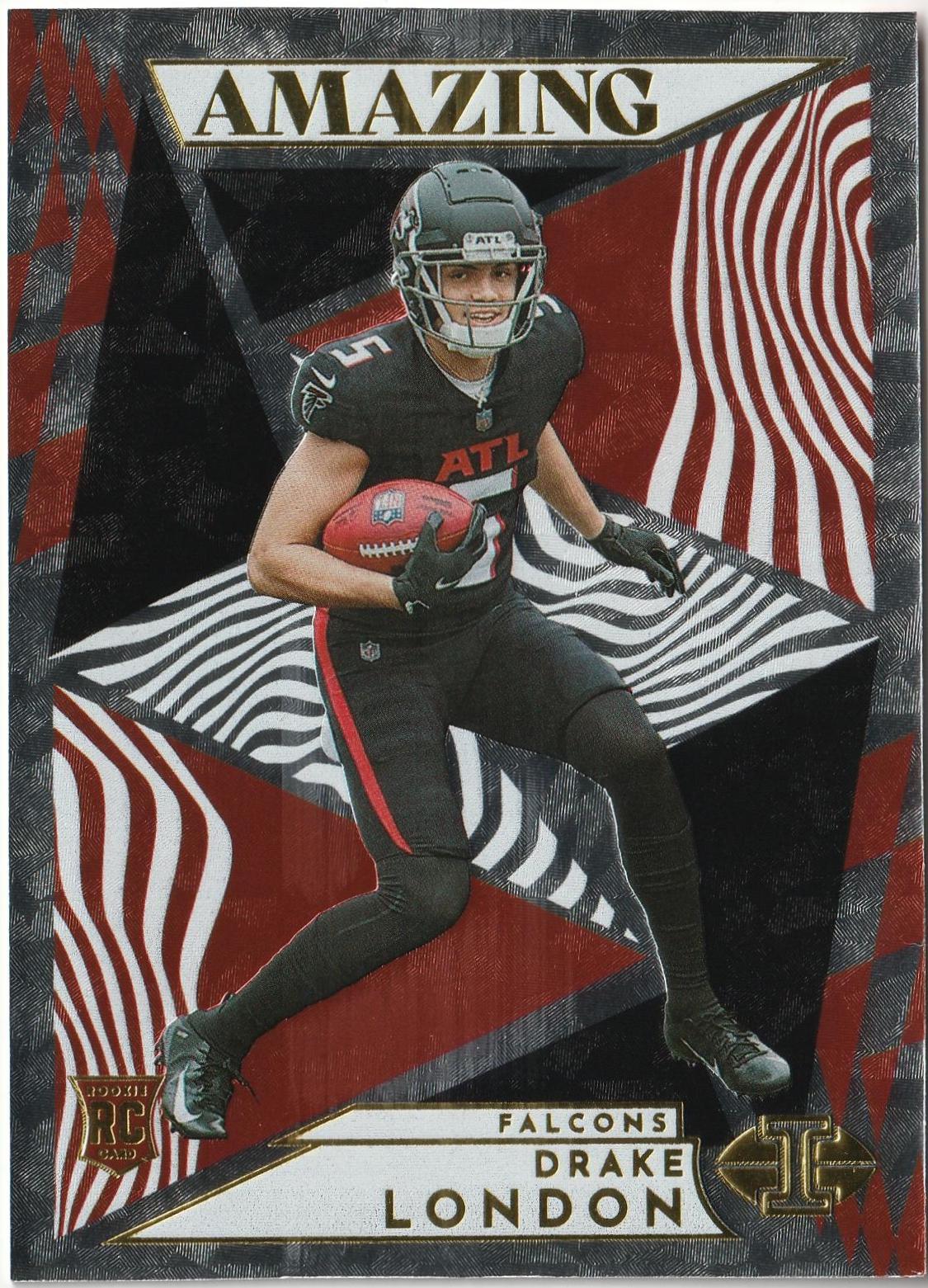 Drake London #A-21 Football Cards 2022 Panini Illusions Amazing