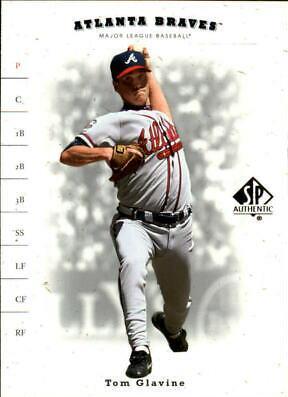 Tom Glavine #48 Baseball Cards 2001 SP Authentic