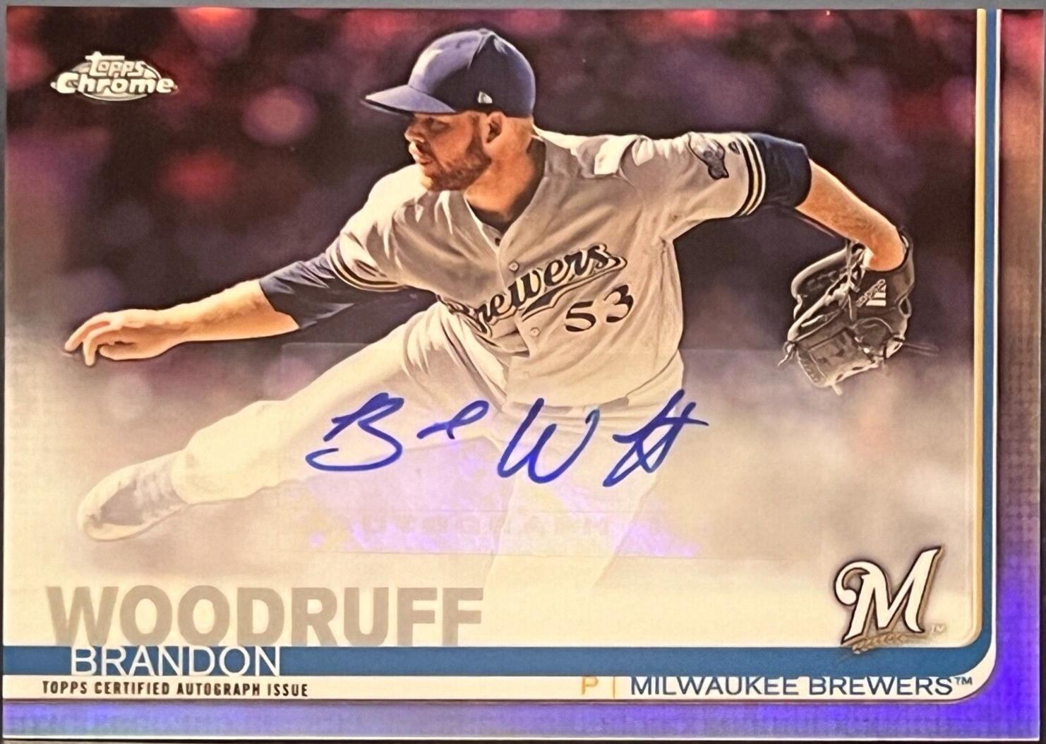 Brandon Woodruff #BW Baseball Cards 2019 Topps Chrome Autographs