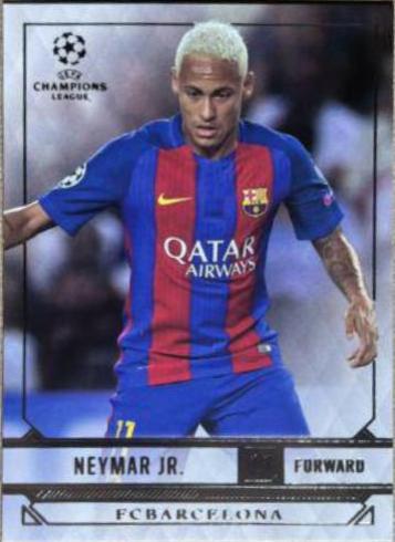 Neymar Jr. #51 Soccer Cards 2016 Topps UEFA Champions League Showcase