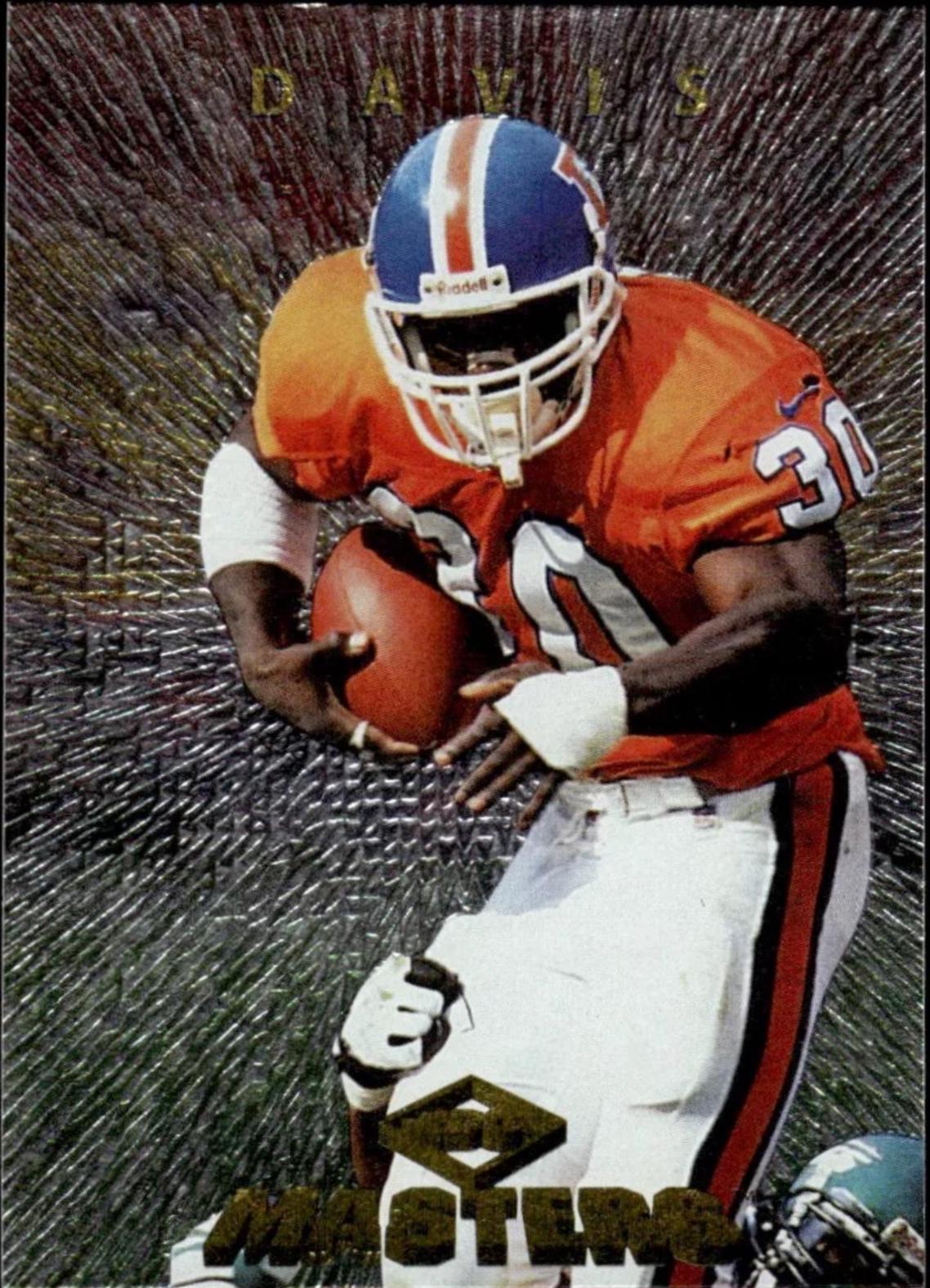 Terrell Davis #75 Football Cards 1997 Collector's Edge Masters