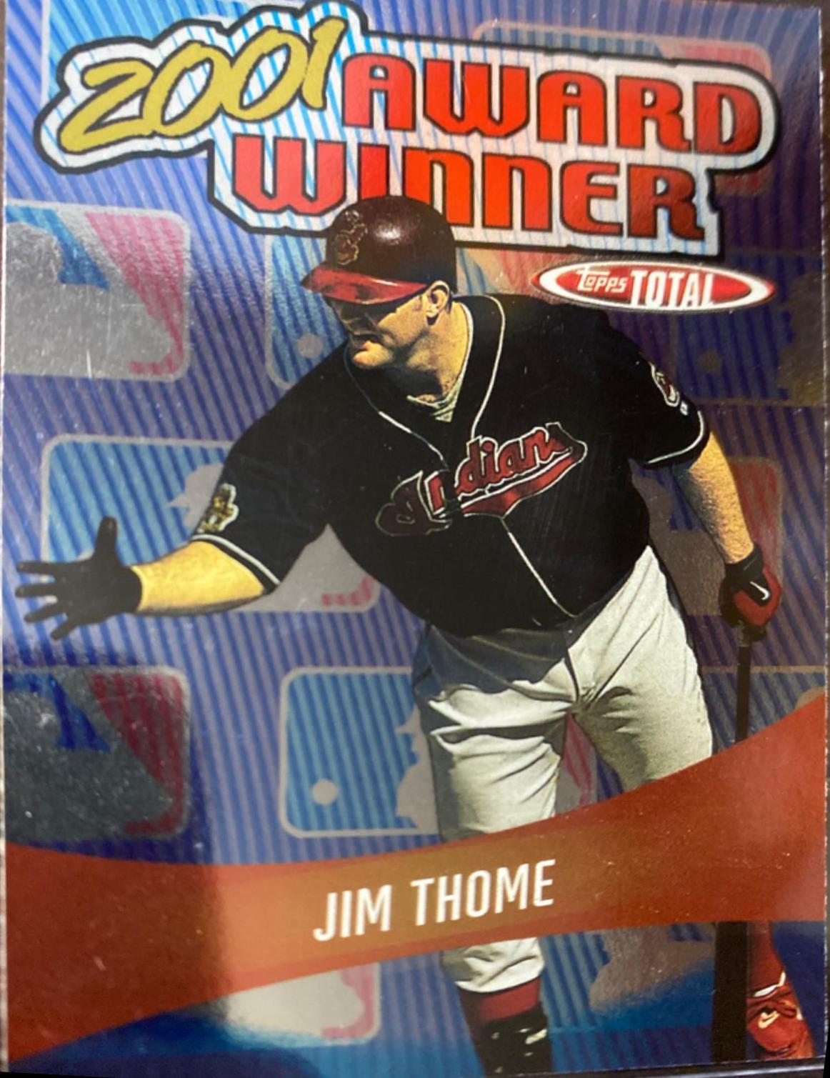 Jim Thome #AW29 Baseball Cards 2002 Topps Total Award Winner