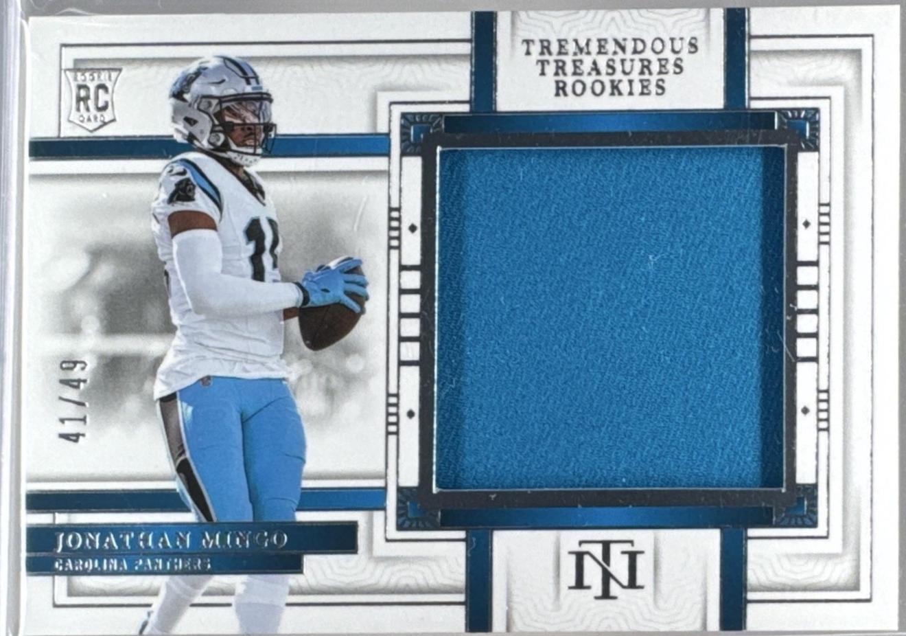 Jonathan Mingo #TTR-JMO 2023 Panini National Treasures Football Tremendous Treasures Rookies