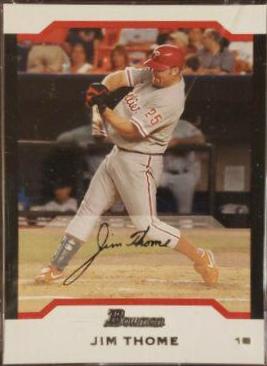 Jim Thome #50 Baseball Cards 2004 Bowman