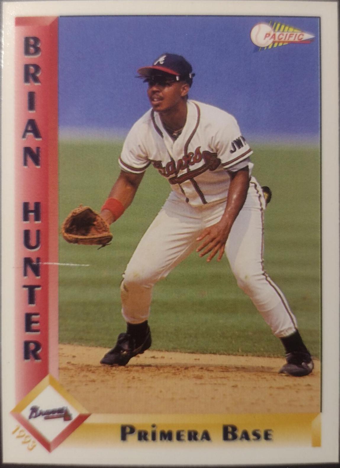 Brian Hunter #7 Baseball Cards 1993 Pacific Spanish