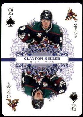 Clayton Keller #2 Hockey Cards 2022 O Pee Chee Playing Cards