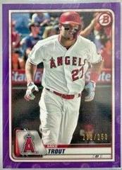 Mike Trout [Purple] #1 Baseball Cards 2020 Bowman Prices