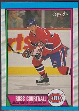 Russ Courtnall #239 Hockey Cards 1989 O-Pee-Chee
