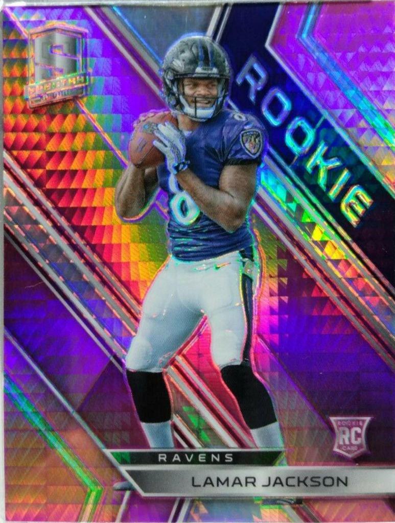 Lamar Jackson #132 Football Cards 2018 Panini Spectra