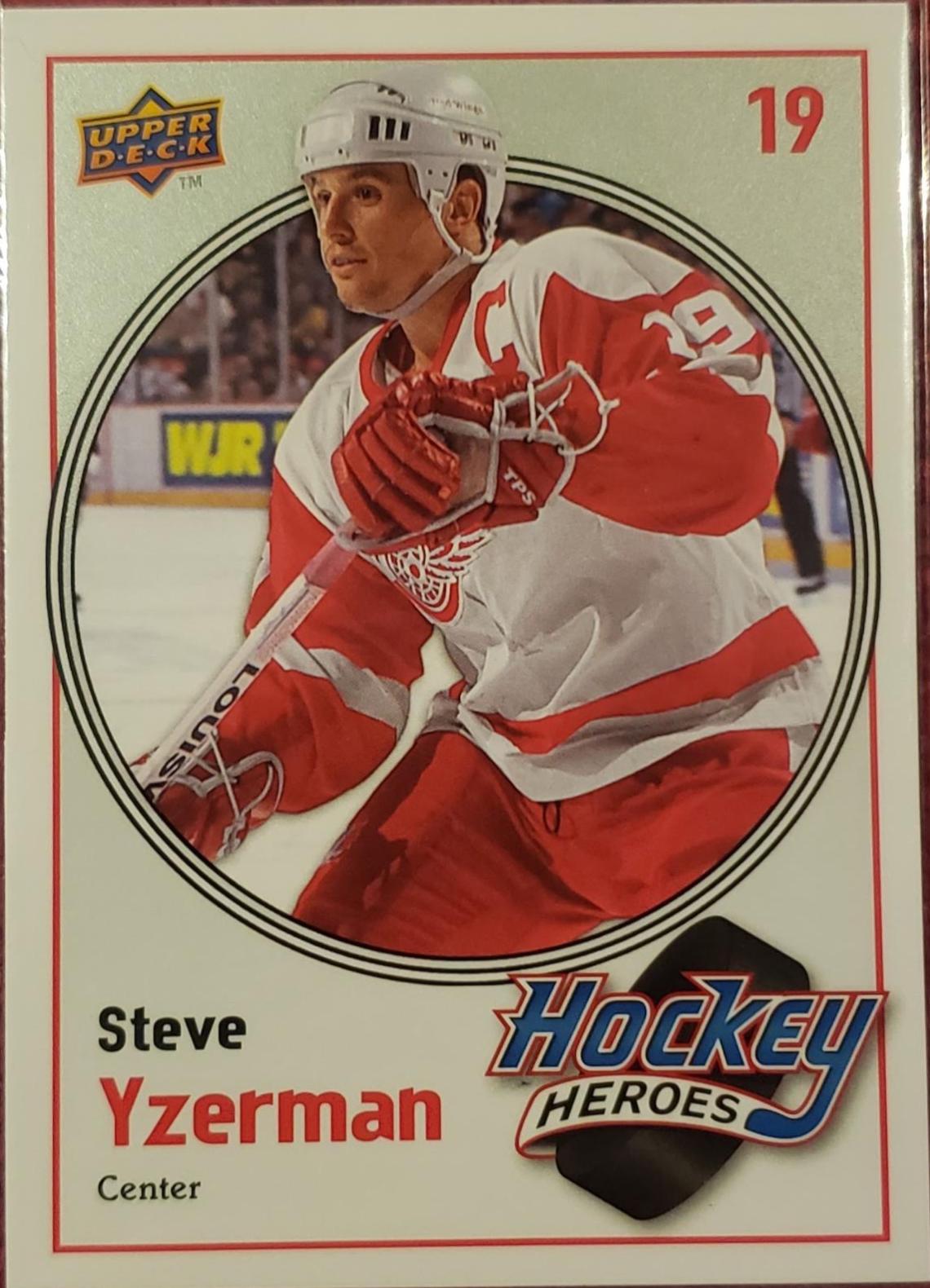 Steve Yzerman #HH-3 2010 Upper Deck Hockey Heroes