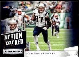 Rob Gronkowski #AP-8 Football Cards 2018 Panini Rookies & Stars Action Packed