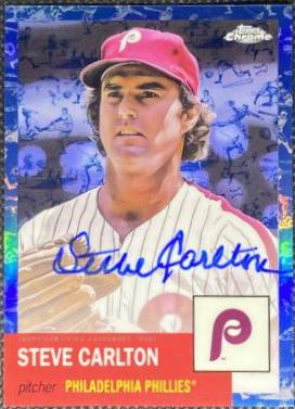 Steve Carlton [Toile Cream Blue Refractor] #CPA-SC