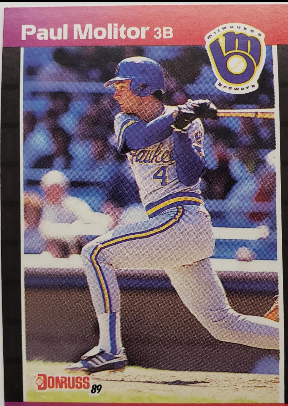 Paul Molitor #291 Baseball Cards 1989 Donruss