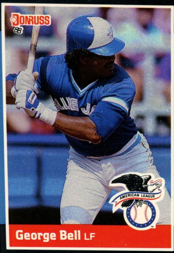 George Bell #6 Baseball Cards 1988 Panini Donruss All Stars