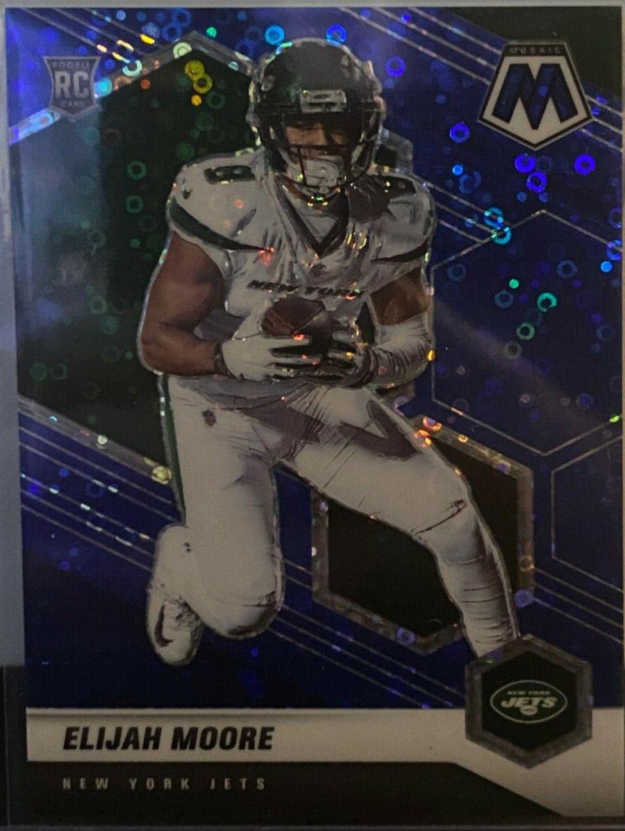 Elijah Moore [No Huddle Blue Mosaic] #316 Prices | 2021 Panini Mosaic ...