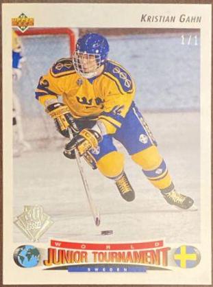 Kristian Gahn #232 Hockey Cards 1992 Upper Deck