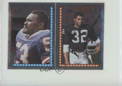Harry Carson, Marcus Allen Football Cards 1986 Topps Stickers
